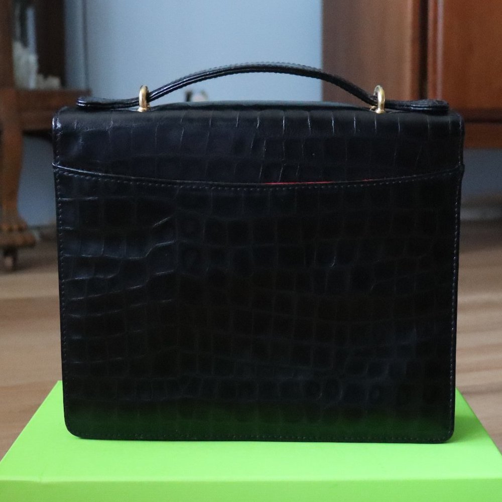 Vintage Fred Hayman BH Patent Leather Satchel With Removable Strap - Picture 4 of 16